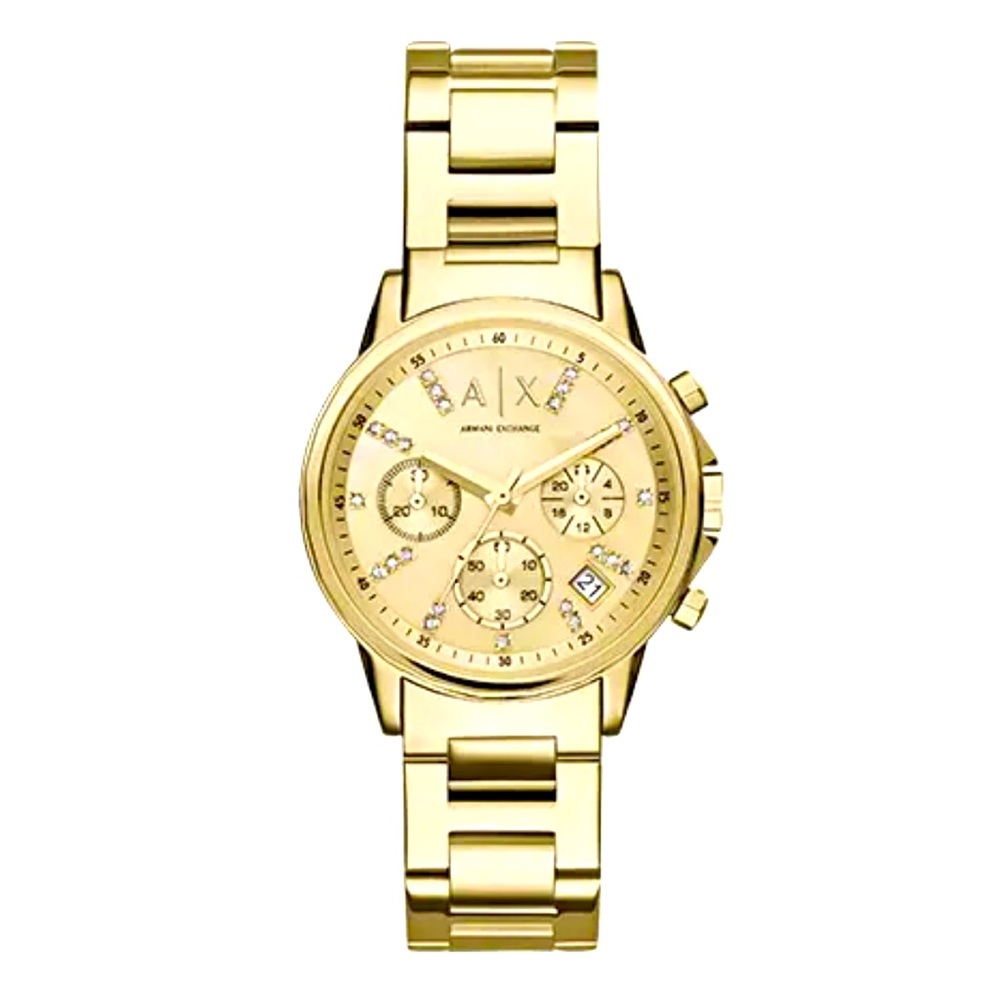 Armani Lady Banks Gold Tone Watch